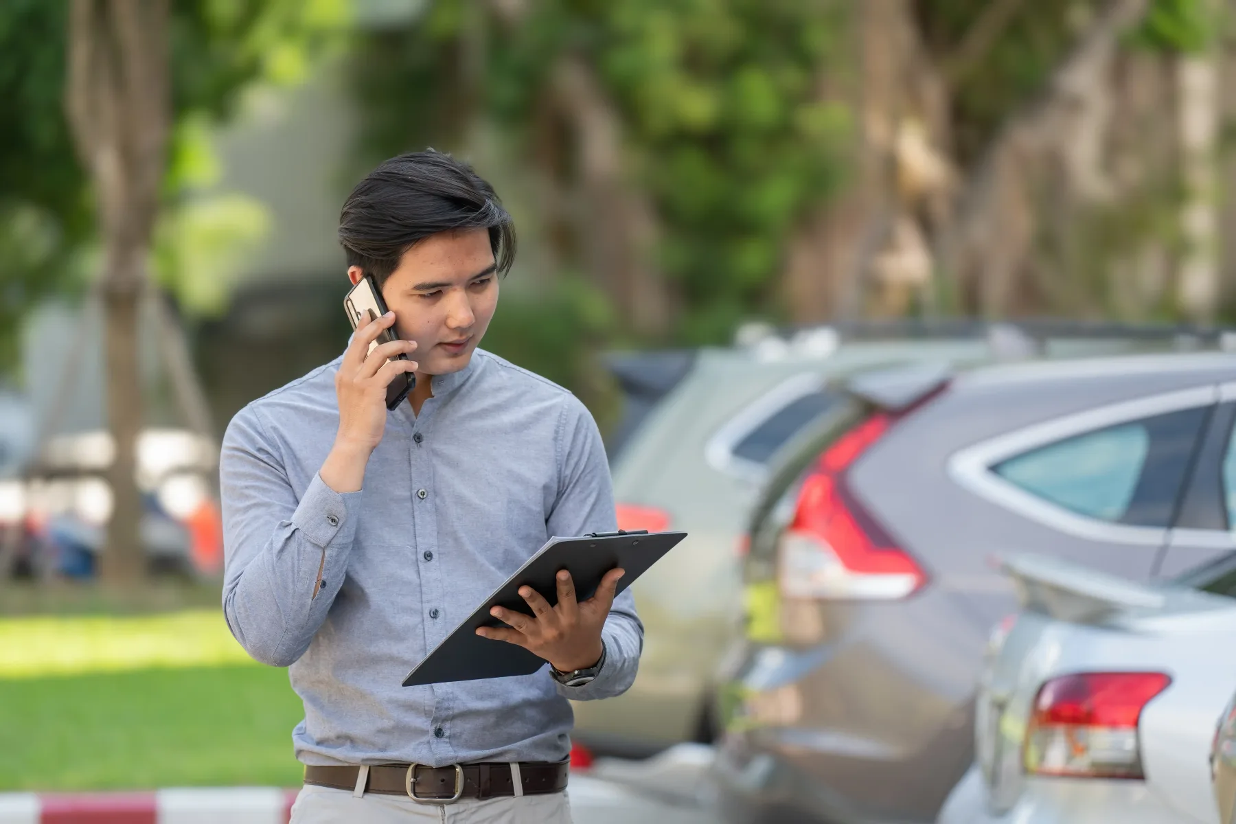 A commercial fleet driver behind the wheel, representing motor vehicle record monitoring.